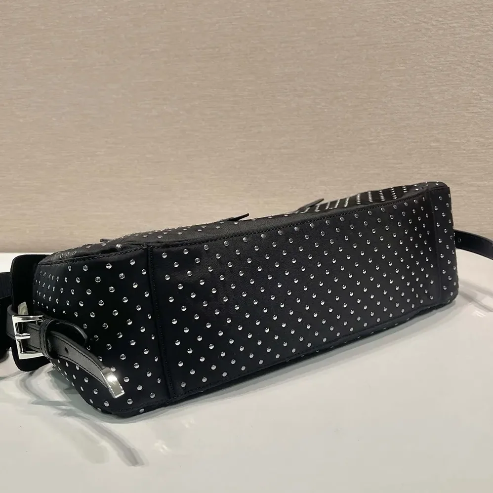 Prada Re for Women in Nylon Bag with Studs Prada Re for Women in Nylon Bag with Studs