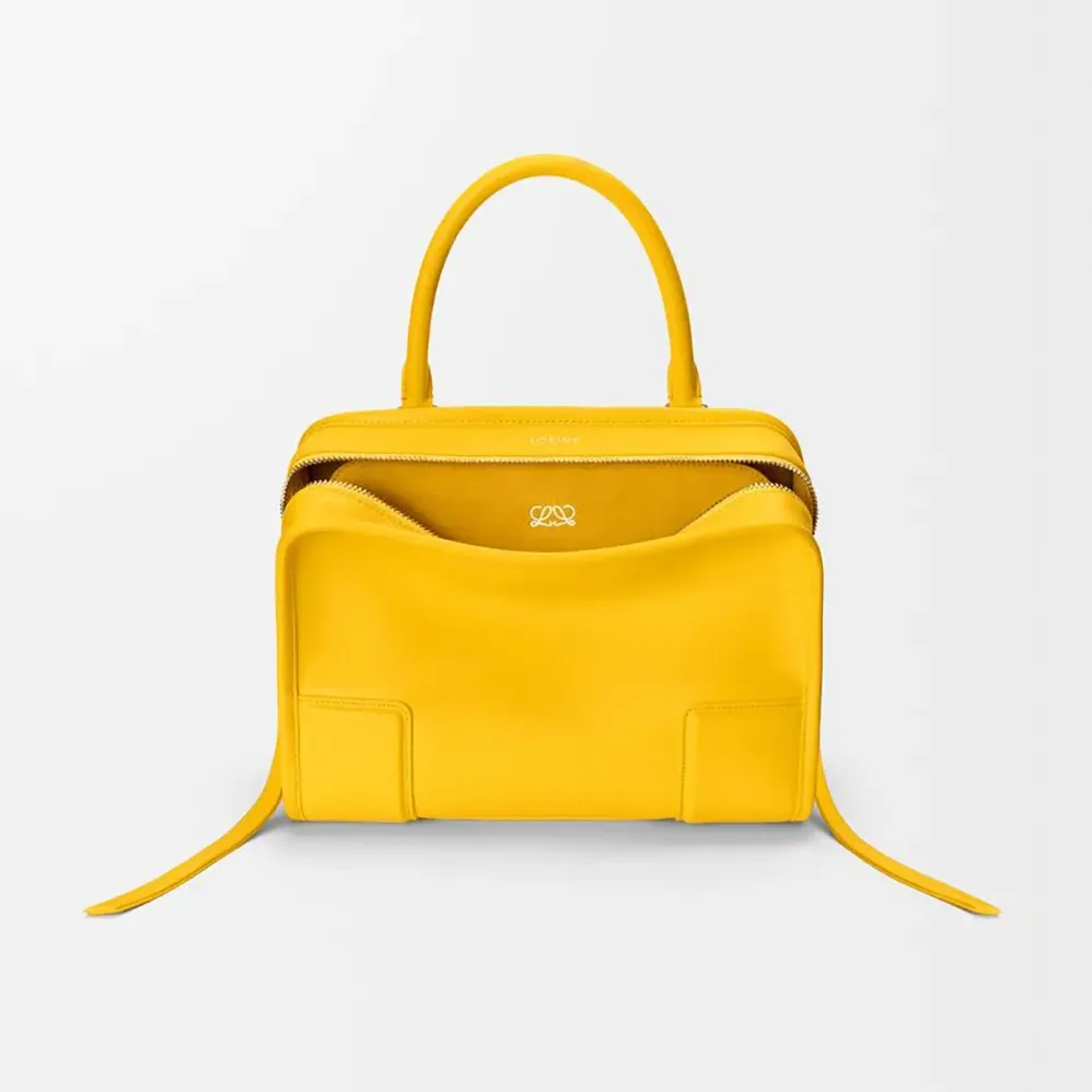 Loewe Small Amazona 180 Bag in Soft Calfskin for Women in Daisy Yellow