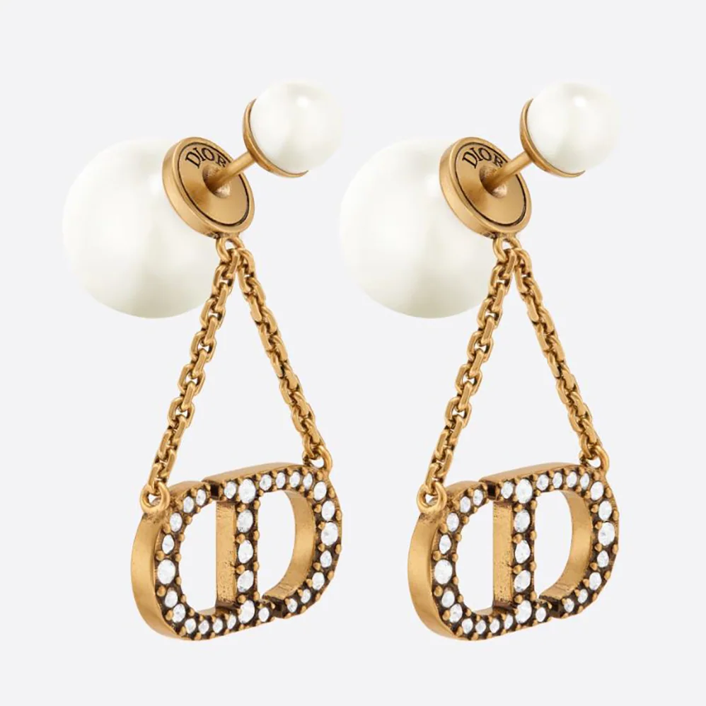 Dior Tribales Earrings Antique Gold for Women in Finish Metal