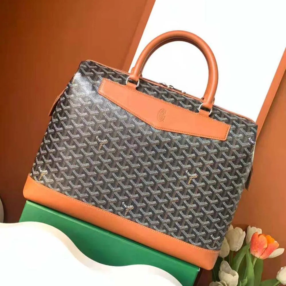 Goyard Cisalpin Document Case for Unisex in Tan