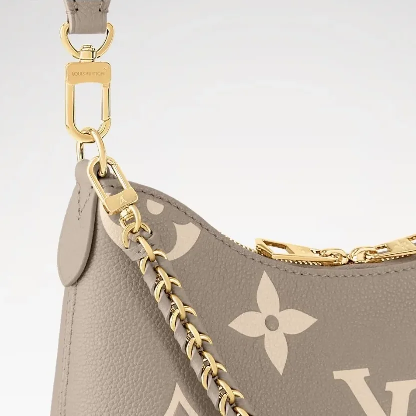 Louis Vuitton Boulogne PM Crossboy Bag / Dove Gray/ Cream Gold Hardware