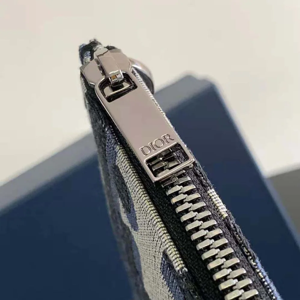 Dior A5 Pouch Beige and Black Maxi Dior Oblique Jacquard for Men