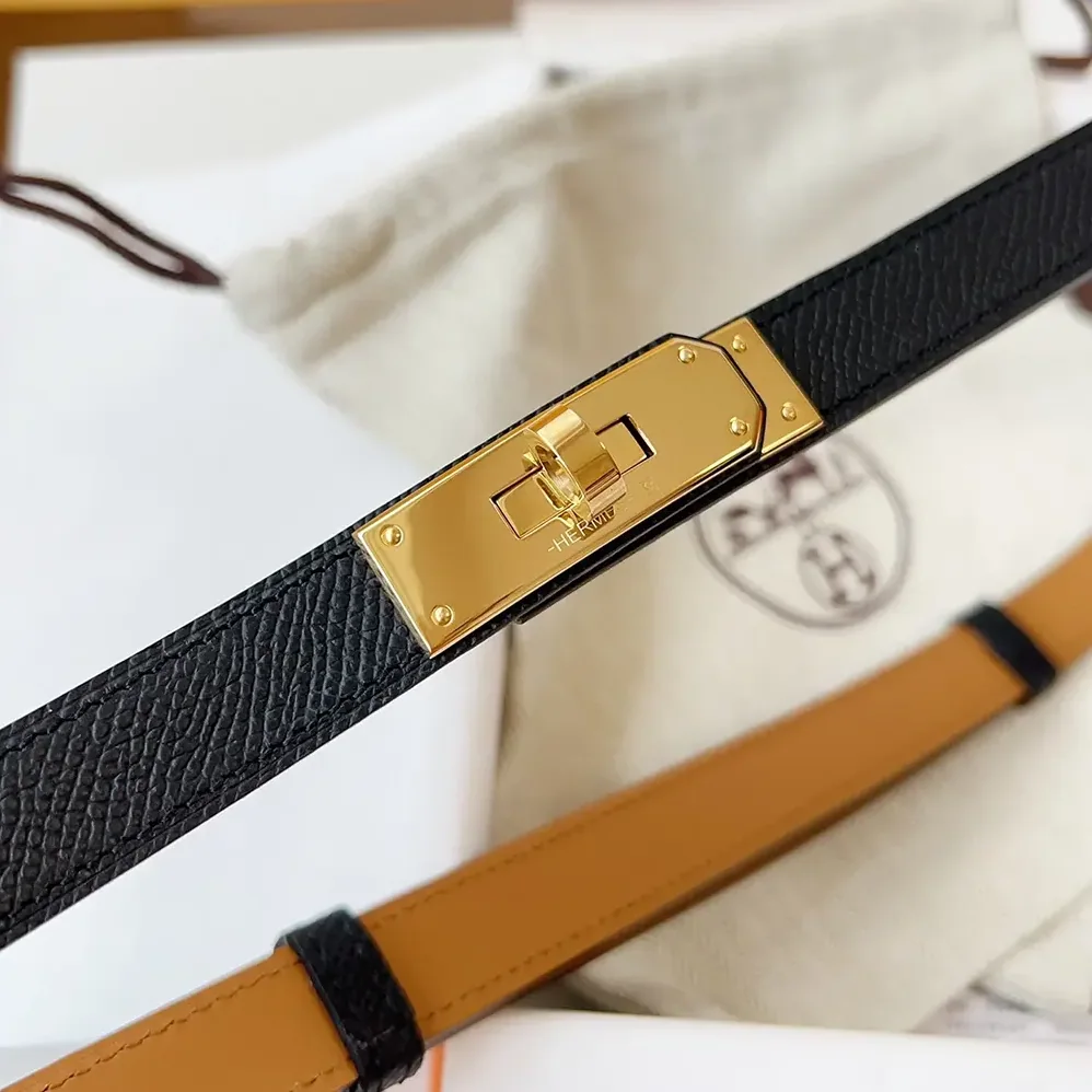 Hermes Kelly 18 Belt for Women in Black Hermes Kelly 18 Belt for Women in Black