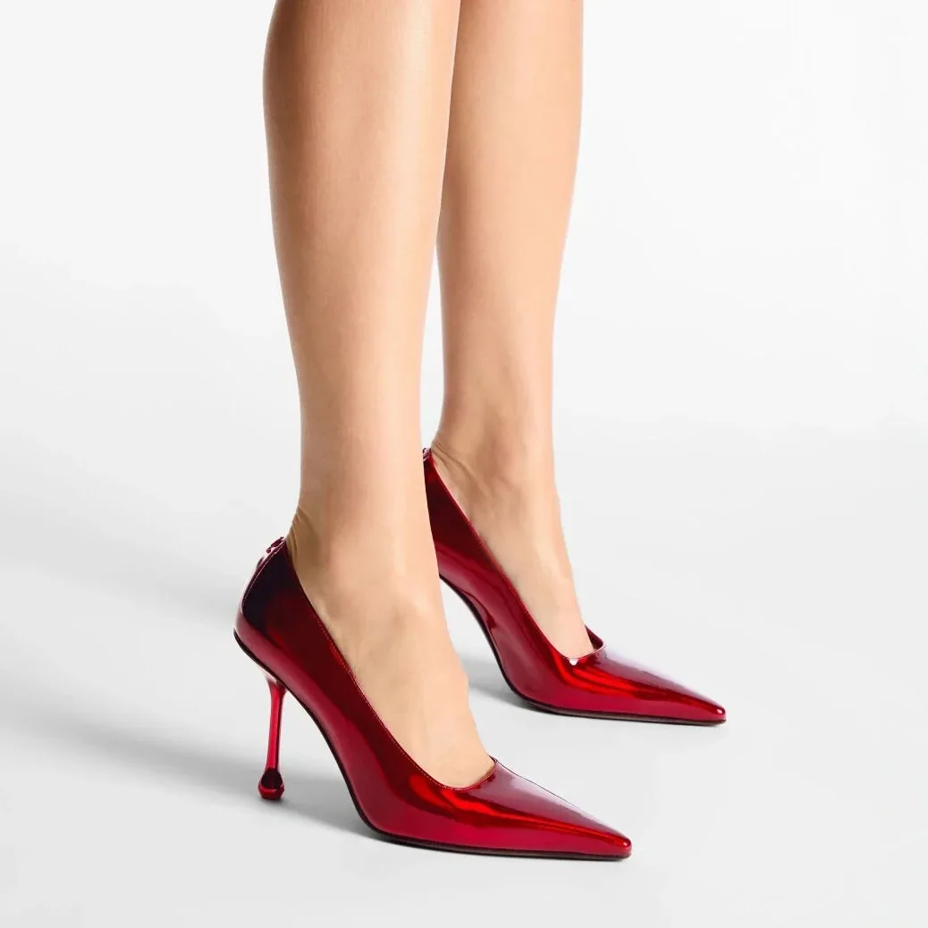 Jimmy Choo Ixia 95 Pumps Ruby Red IXIA95GXH