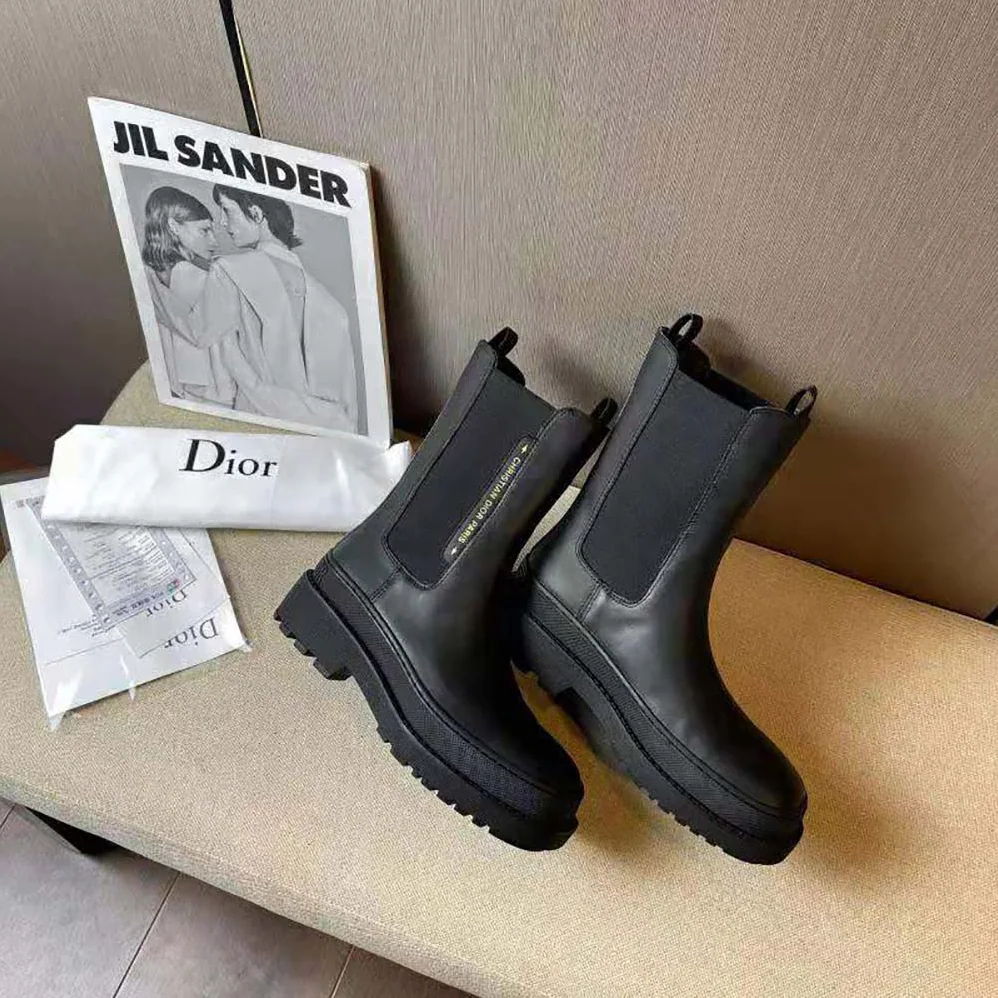 Dior Trial Ankle Boot Black Calfskin for Women