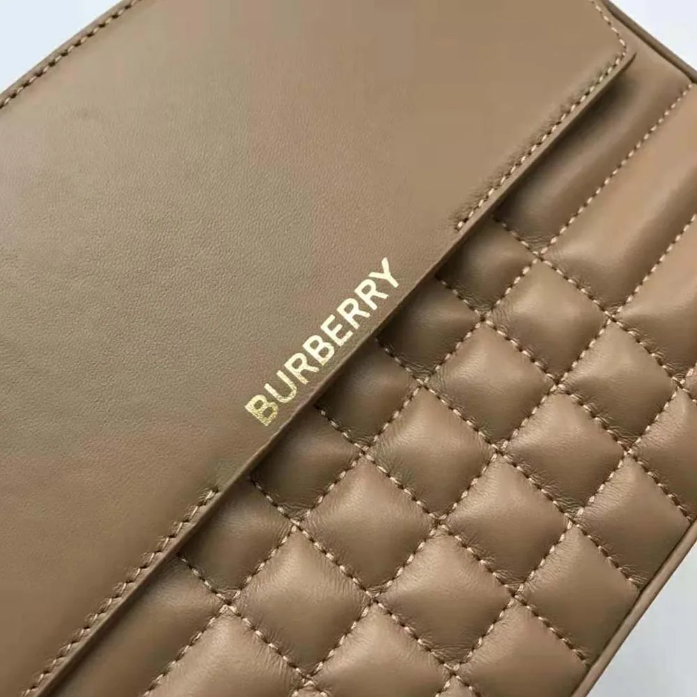 Burberry Quilted Leather Catherine Shoulder Bag for Women in Sandy Burberry Quilted Leather Catherine Shoulder Bag for Women in Sandy