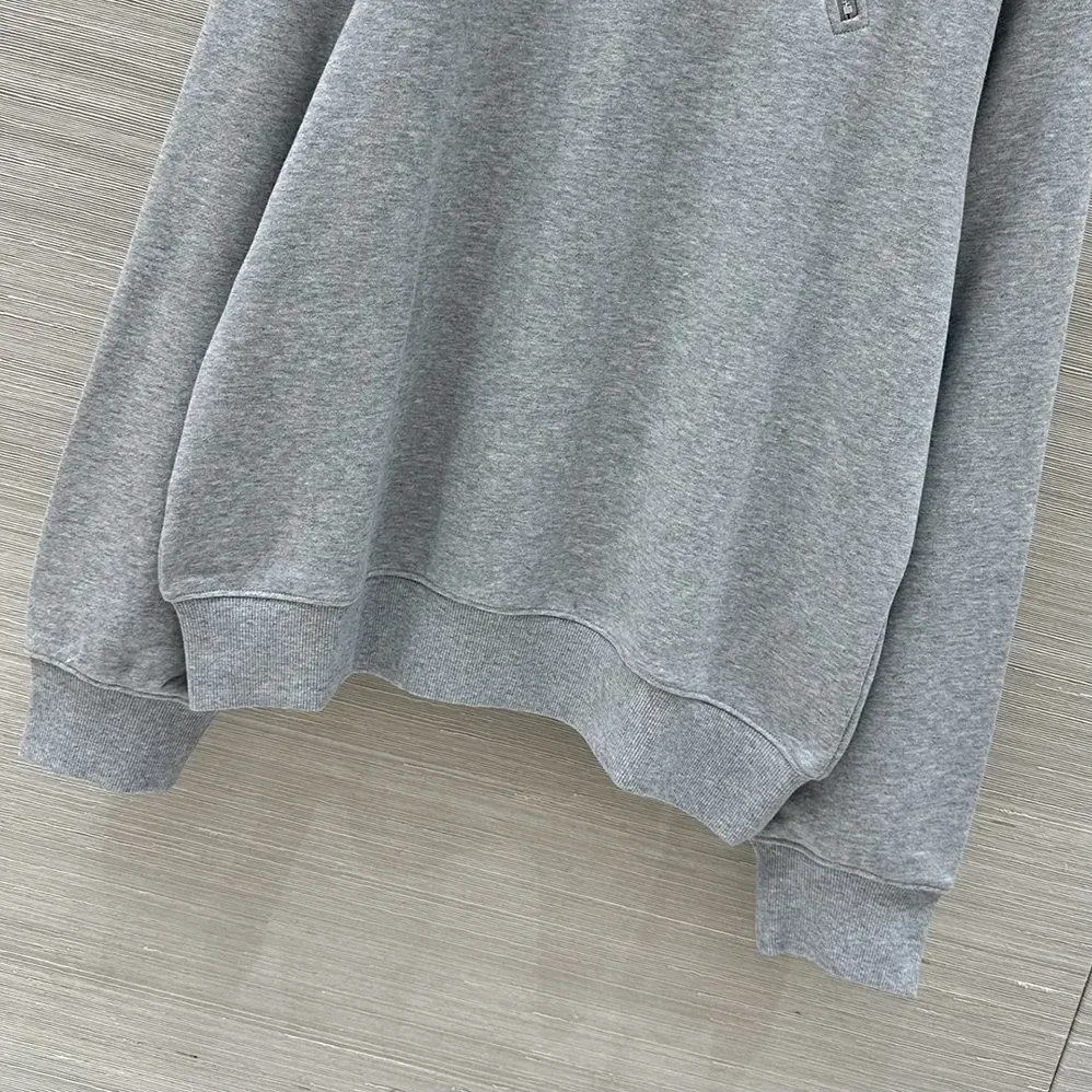 Miu Miu Zippered Cotton Fleece Jacket for Women Miu Miu Zippered Cotton Fleece Jacket for Women