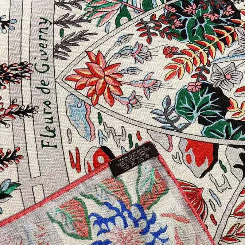 Hermes Fleurs De Giverny Scarf 90 for Women