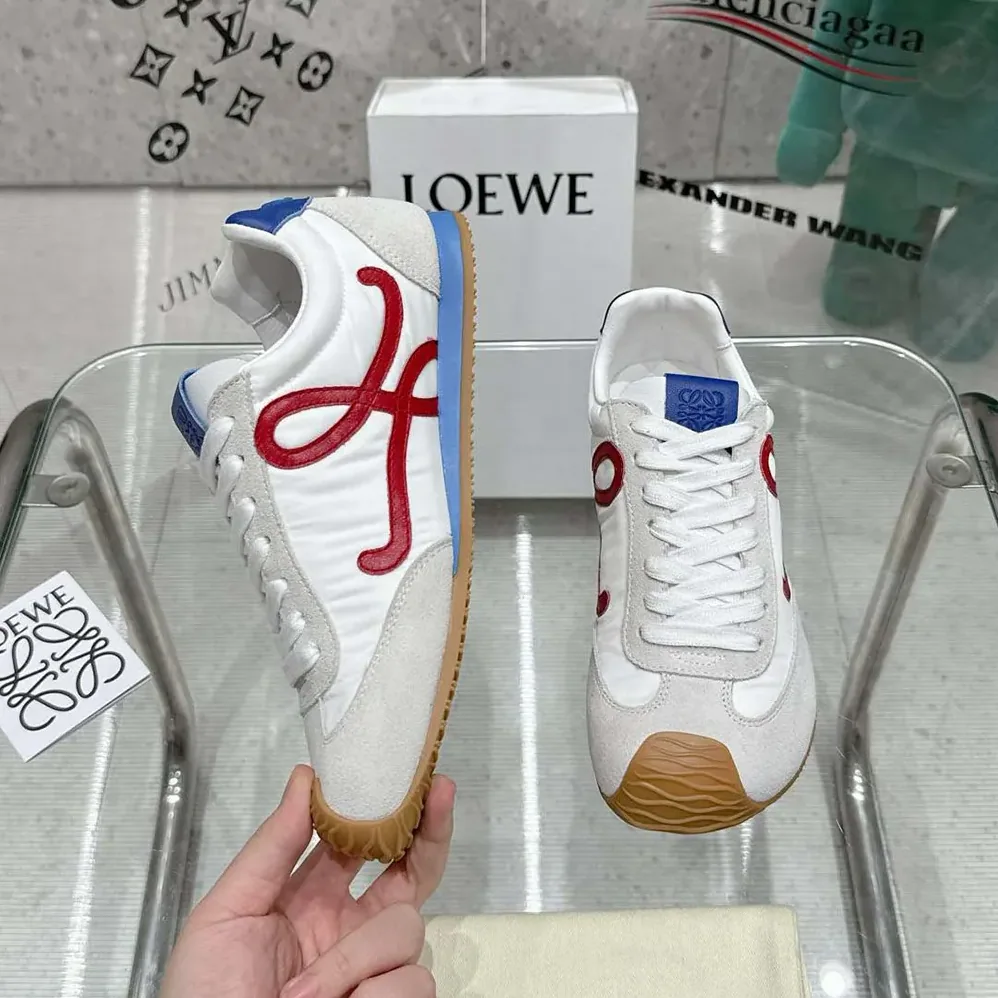 Loewe Ballet Runner 2.0 in Nylon and Calfskin for Unisex in Red Loewe Ballet Runner 2.0 in Nylon and Calfskin for Unisex in Red