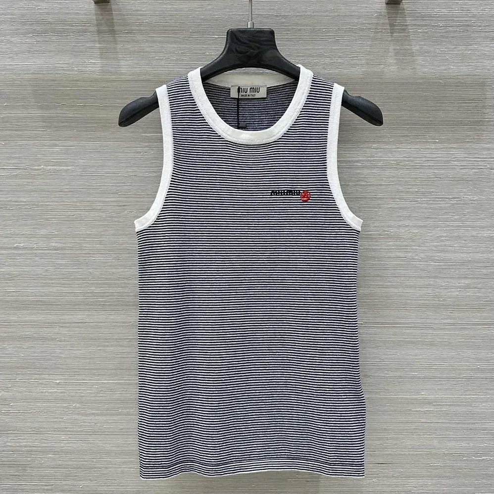 Miu Miu Petit Bateau X Miu Miu Ribbed Jersey Top for Women