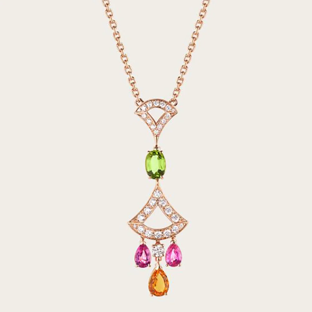 Bvlgari Divas Dream Necklace 18 KT Rose Gold for Women Bvlgari Divas Dream Necklace 18 KT Rose Gold for Women