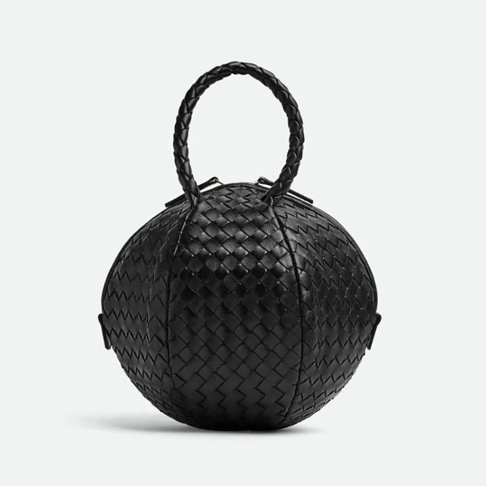 Bottega Veneta Mava Top Handle Bag for Women in Black Bottega Veneta Mava Top Handle Bag for Women in Black