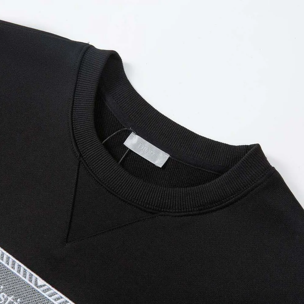 Dior Christian Dior Couture Sweatshirt Black Cotton Fleece for Men Dior Christian Dior Couture Sweatshirt Black Cotton Fleece for Men