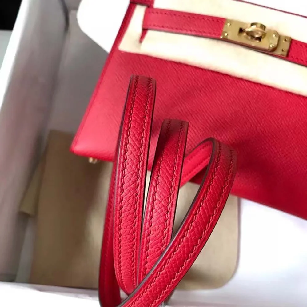 Hermes Kelly Bag 20 in Epsom Leather for Women in Red