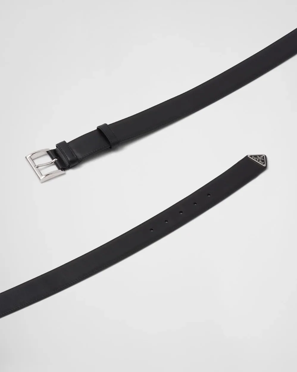 Prada Leather Belt Black 1CC545_8NQ_F0002 Prada Leather Belt Black 1CC545_8NQ_F0002