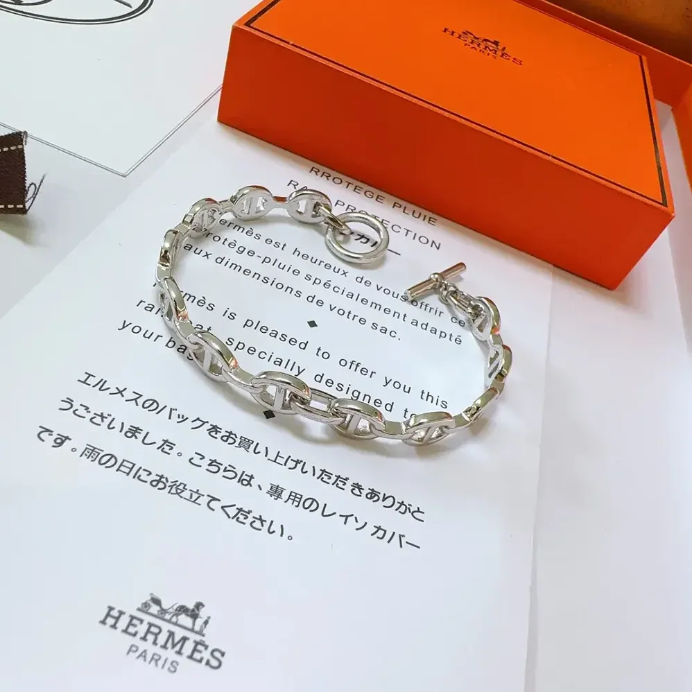 Hermes Chaine D Ancre Enchainee Bracelet Small Model for Unisex