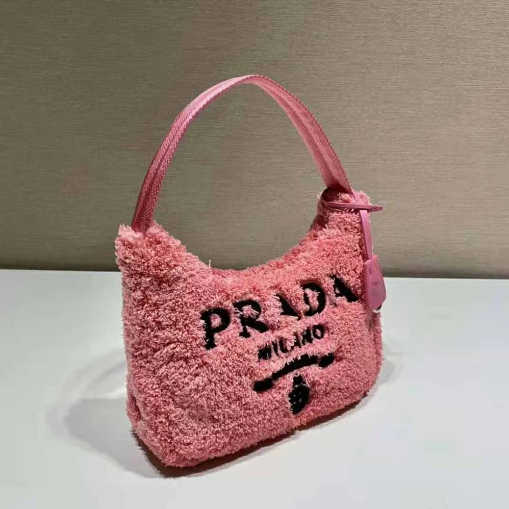 Prada Re-Edition 2000 Terry Mini-Bag for Women in Pink