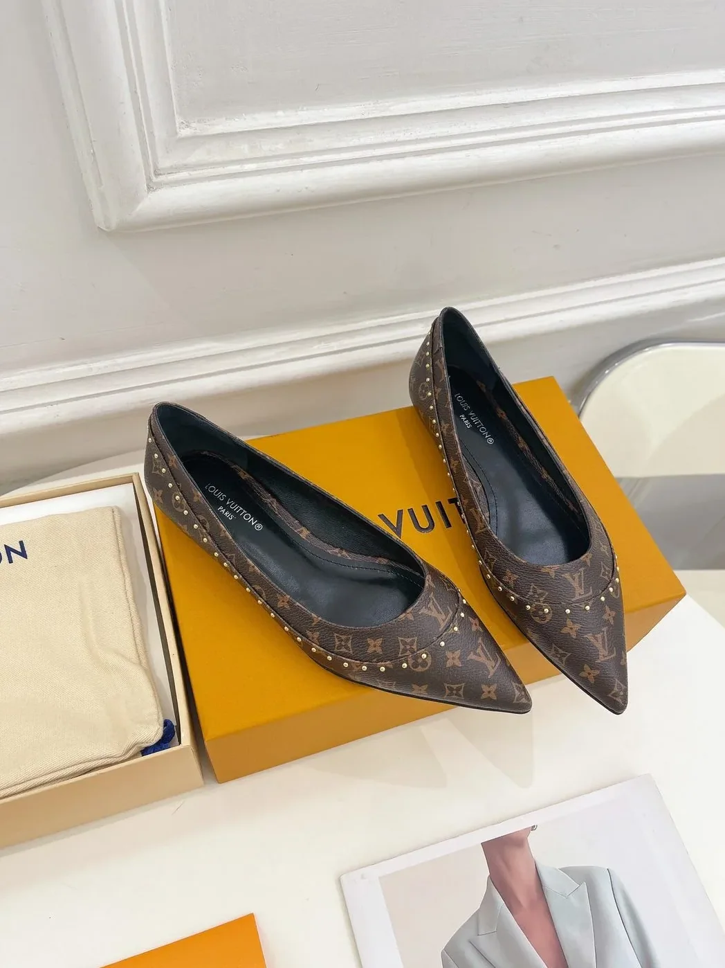 Louis Vuitton Flat Ballerina Brown