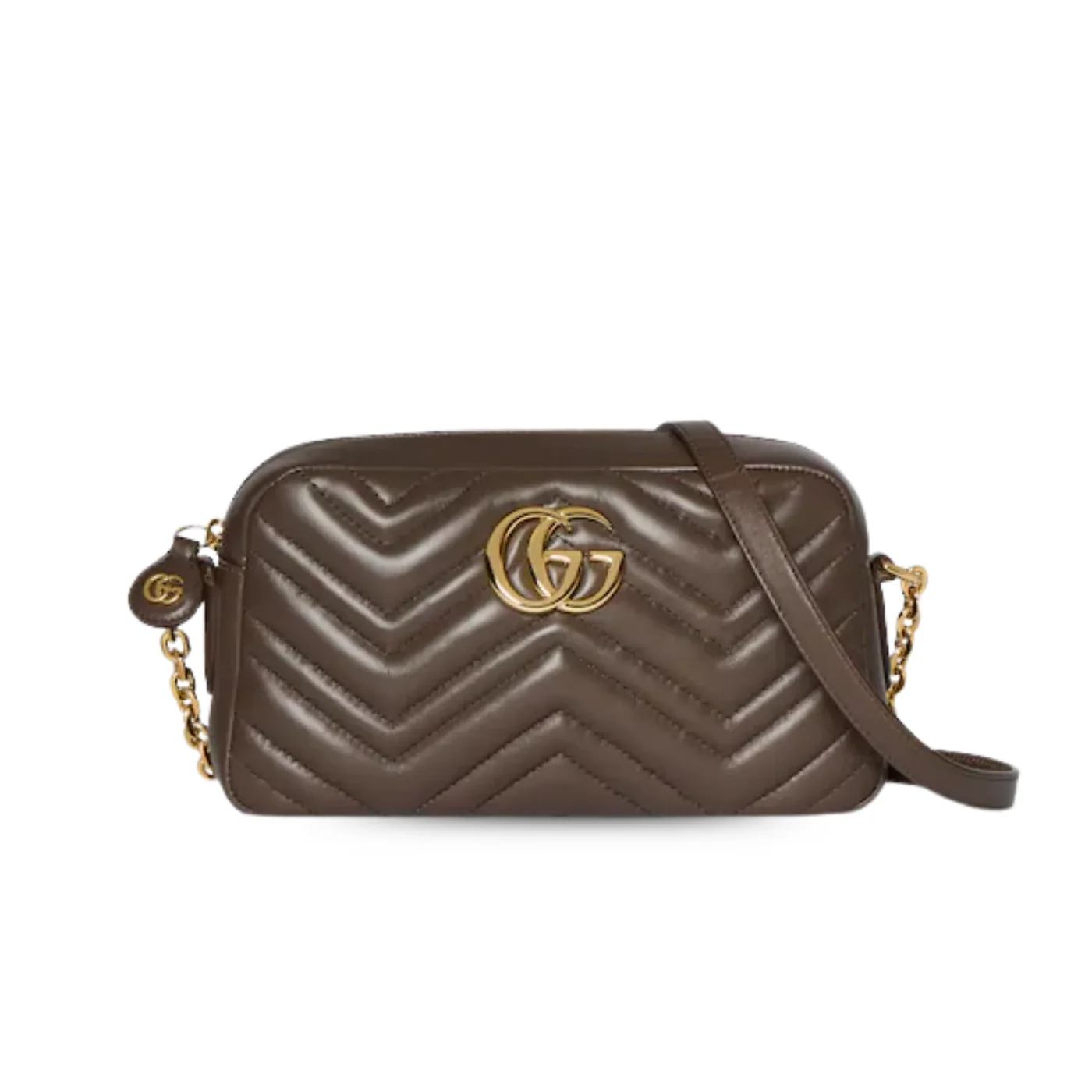 Gucci Marmont Camera Small Shoulder Bag in Dark Taupe Gold Hardware Gucci Marmont Camera Small Shoulder Bag in Dark Taupe Gold Hardware