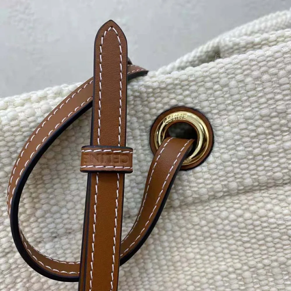 Celine Squared Cabas Celine in “Plein Soleil” Textile and Calfskin for Women