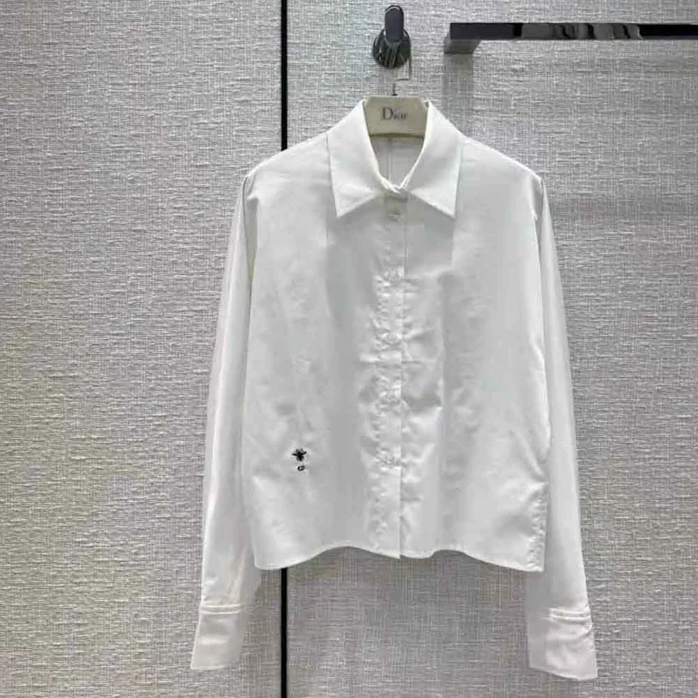 Dior Blouse White Cotton Poplin for Women