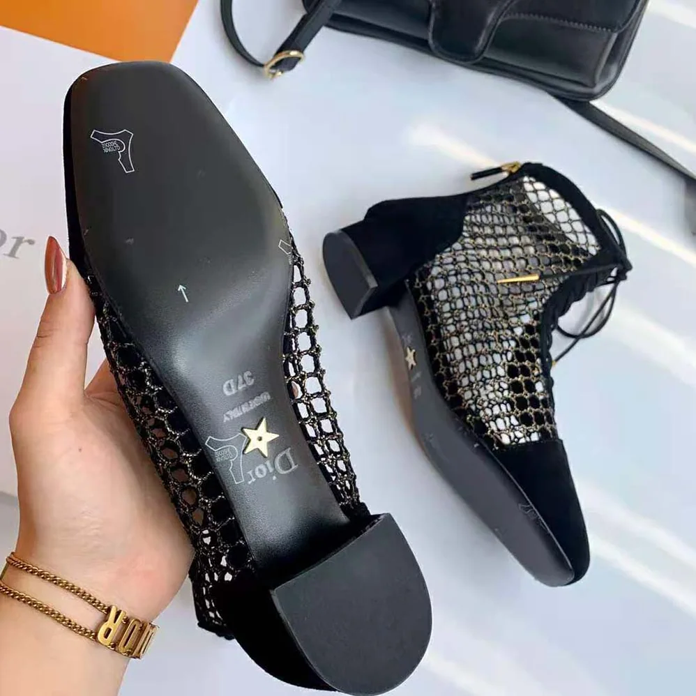 Dior Naughtily-D Ankle Boot in 3cm Heel for Women in Black Dior Naughtily-D Ankle Boot in 3cm Heel for Women in Black