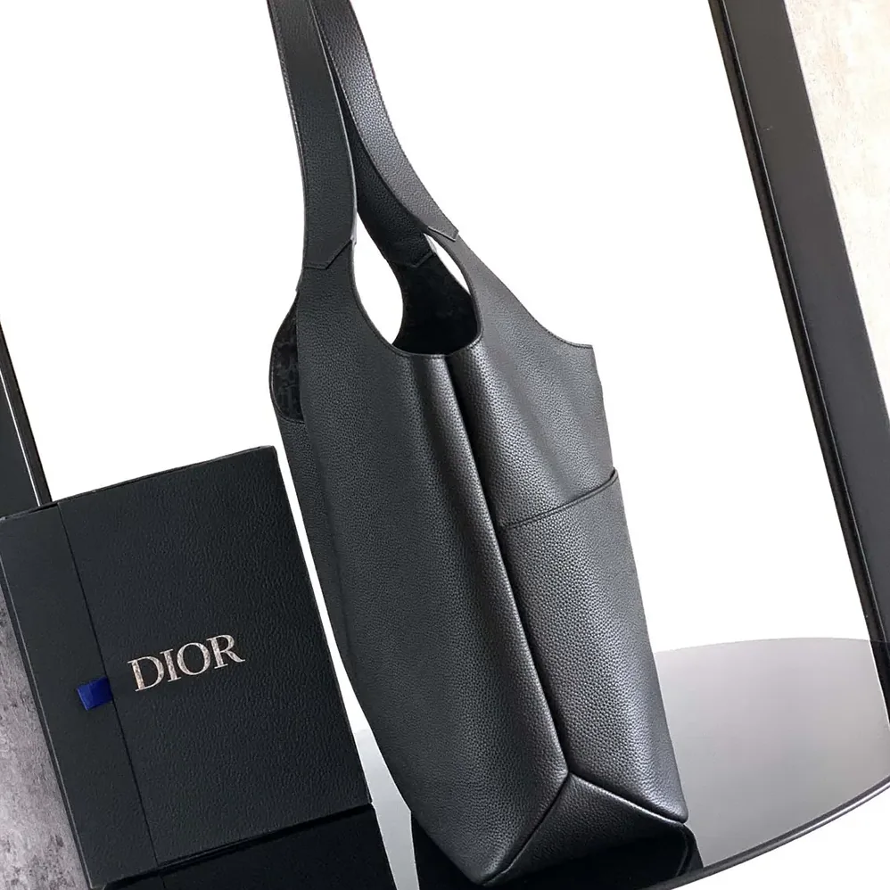 Dior Privé Tote Bag Black Dior Icons Calfskin for Unisex