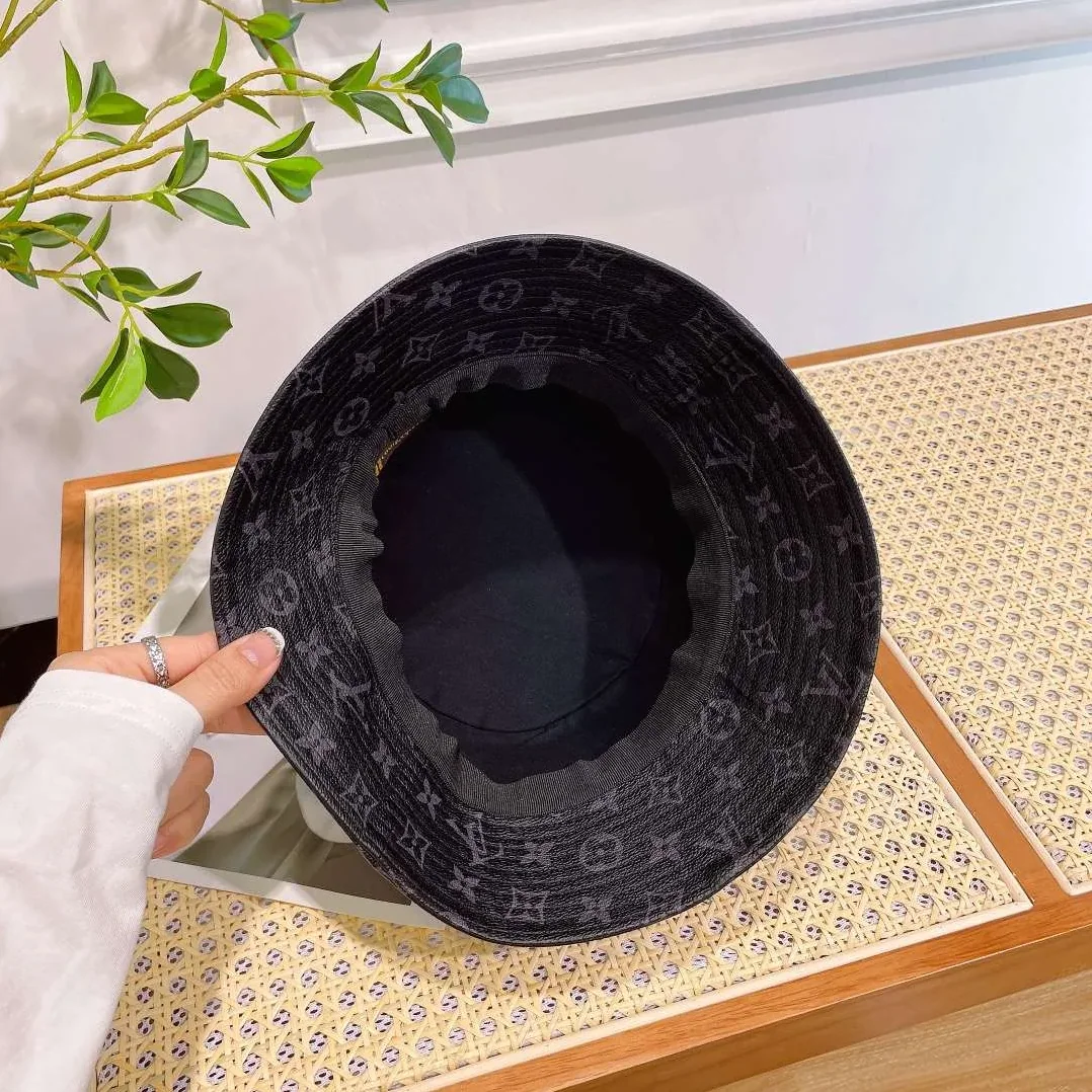 Louis Vuitton Monogram Bucket Hat Black Louis Vuitton Monogram Bucket Hat Black