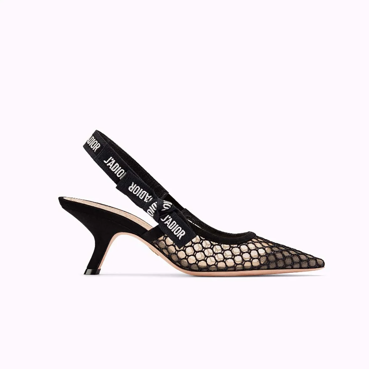 Dior J'Adior High-Heeled Shoe in Black Mesh Shoes Black 65mm Heel for Women Dior J'Adior High-Heeled Shoe in Black Mesh Shoes Black 65mm Heel for Women