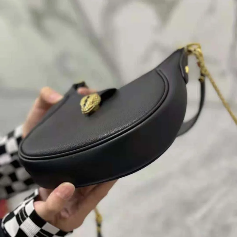 Bvlgari Serpenti Ellipse Shoulder Bag for Women in Black