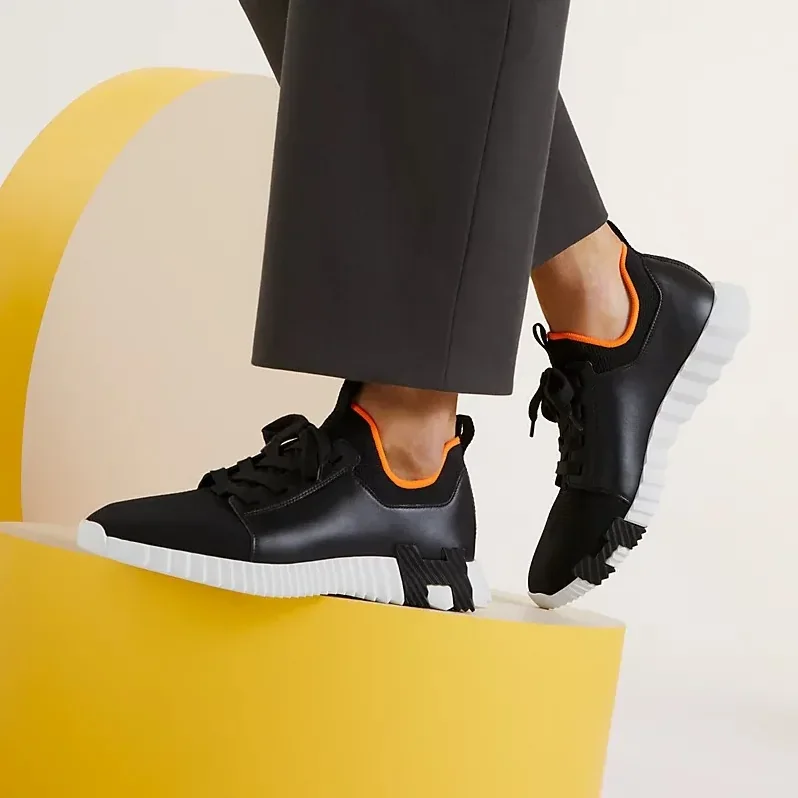 Hermes Depart Slip in On Sneakers Noir