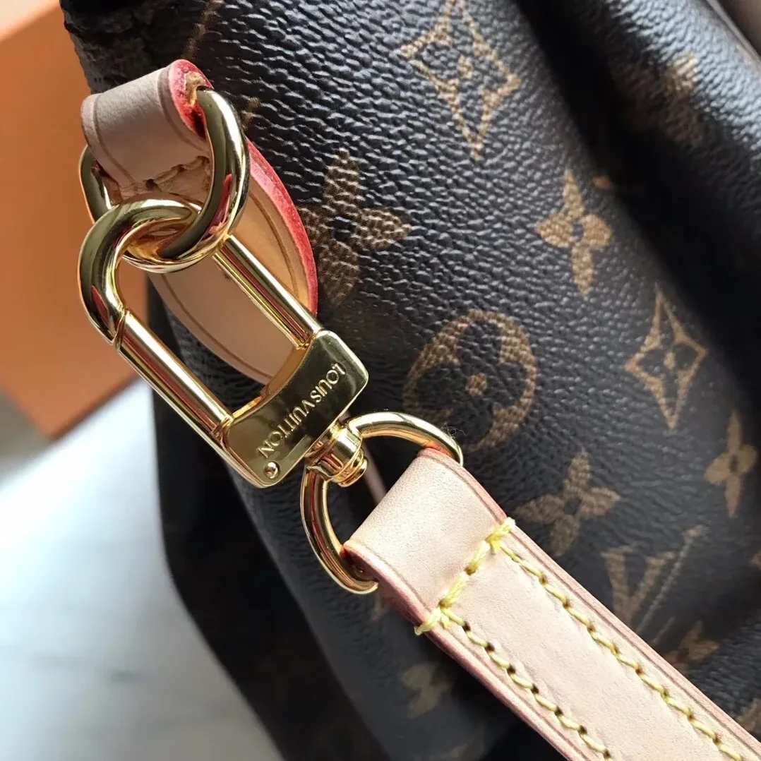 Louis Vuitton Rivoli PM Top Handle Bag in Brown Monogram Gold Hardware