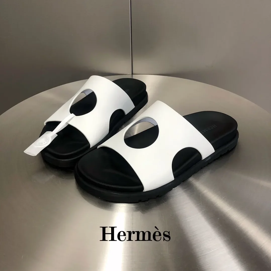 Hermes Edith Sandal White Hermes Edith Sandal White