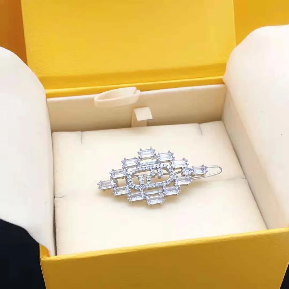 Fendi O'Lock Brooch Silver Coloured for Women