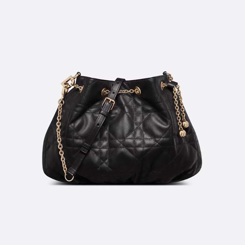Dior Medium Dior Ammi Bag Black Supple Macrocannage Lambskin for Women Dior Medium Dior Ammi Bag Black Supple Macrocannage Lambskin for Women