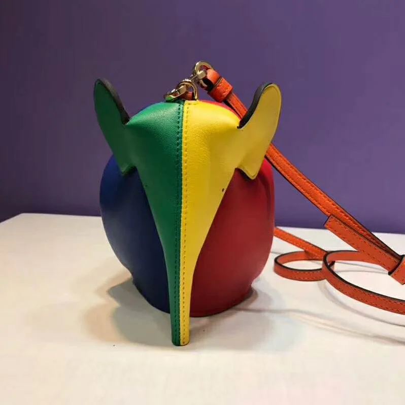 Loewe Elephant Rainbow Mini Bag Multicolor Orange for Women Loewe Elephant Rainbow Mini Bag Multicolor Orange for Women