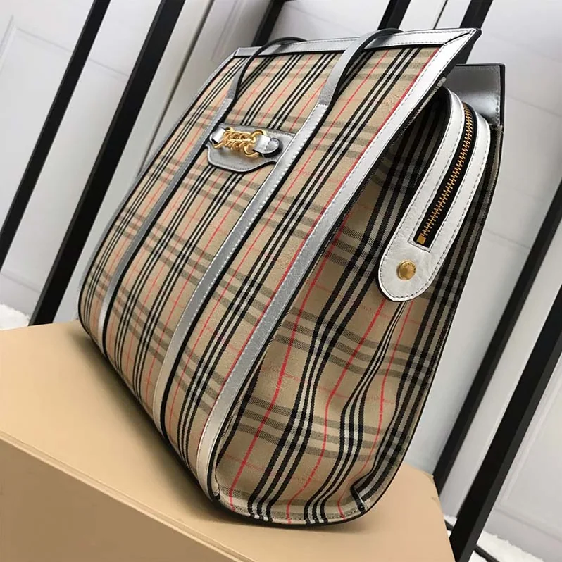 Burberry The Small 1983 Check Link Tote Bag for Unisex