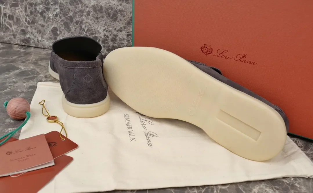 Loro Piana Summer Walk Loafers Caviar FAE8124_MB97