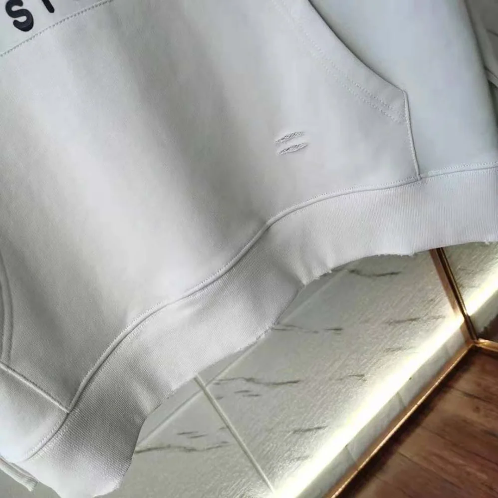 Balenciaga Hi My Name Is Boxy Hoodie in White and Black Medium Fleece for Women Balenciaga Hi My Name Is Boxy Hoodie in White and Black Medium Fleece for Women
