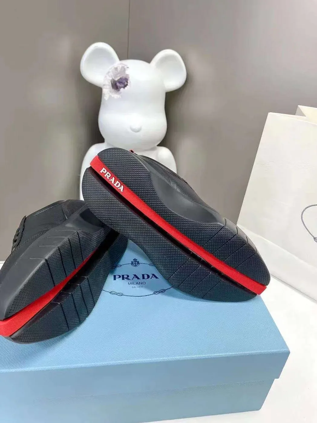 Prada Padded Sneakers Black Prada Padded Sneakers Black