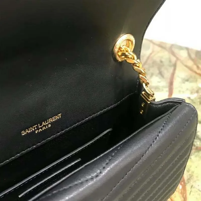 Saint Laurent YSL Sulpice Small in Matelasse Leather for Women in Black Saint Laurent YSL Sulpice Small in Matelasse Leather for Women in Black