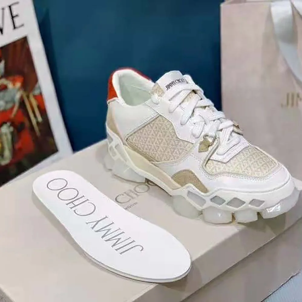 Jimmy Choo Diamond X Trainer/F Low-Top Trainers for Women in White Jimmy Choo Diamond X Trainer/F Low-Top Trainers for Women in White