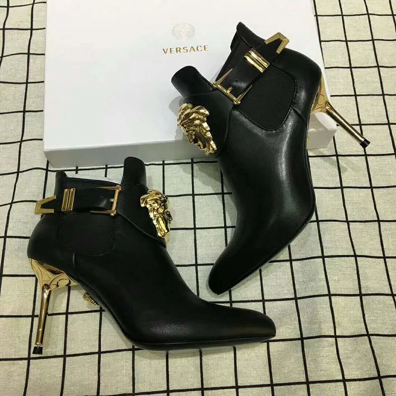 Versace Shoes Palazzo High heel Booties-95mm for Women