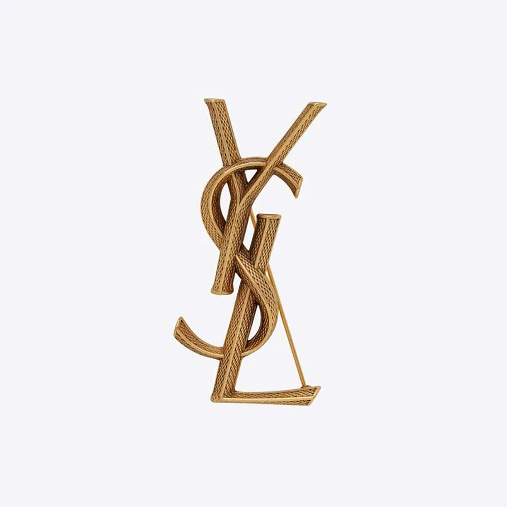 Saint Laurent YSL Opyum Ysl Snake Brooch in Metal for Women Saint Laurent YSL Opyum Ysl Snake Brooch in Metal for Women