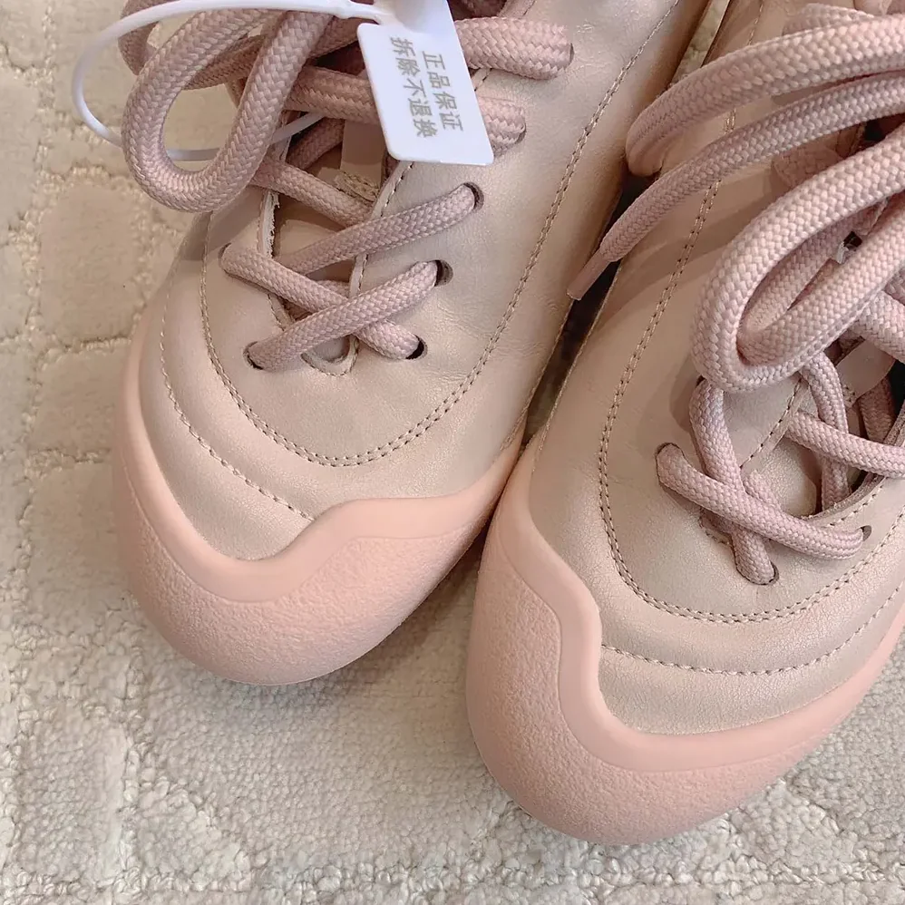 Alexander Mcqueen Crackled Leather Flexion Sneaker in Pink for Unisex
