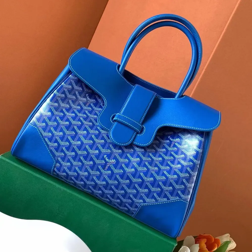 Goyard Saïgon Tote Bag for Women in Sky Blue