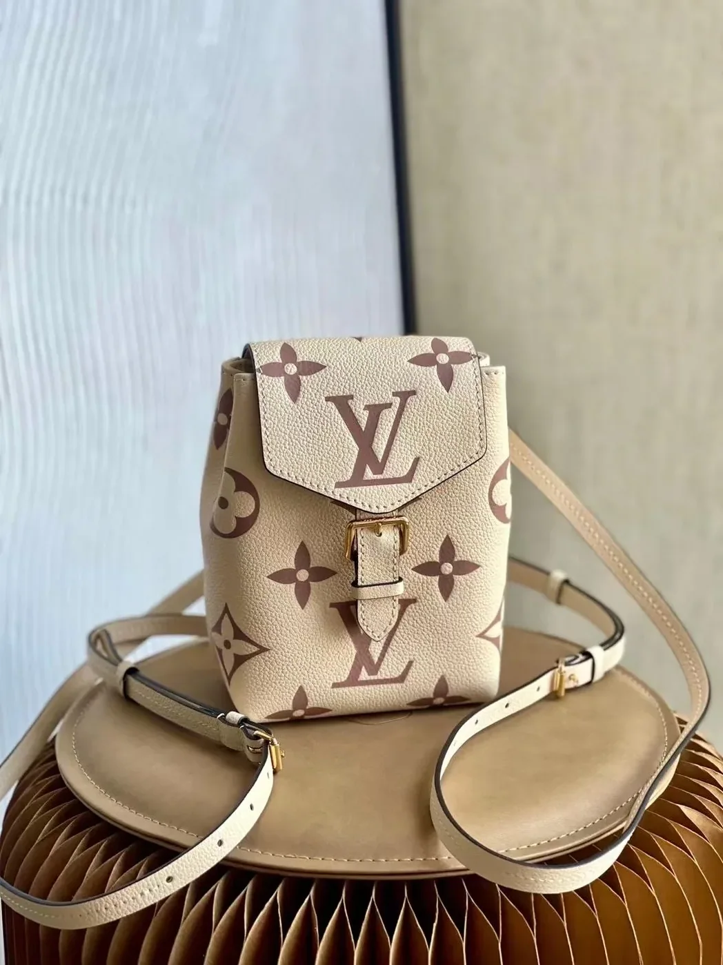 Louis Vuitton Tiny Backpack Monogram Empreinte Cream Louis Vuitton Tiny Backpack Monogram Empreinte Cream