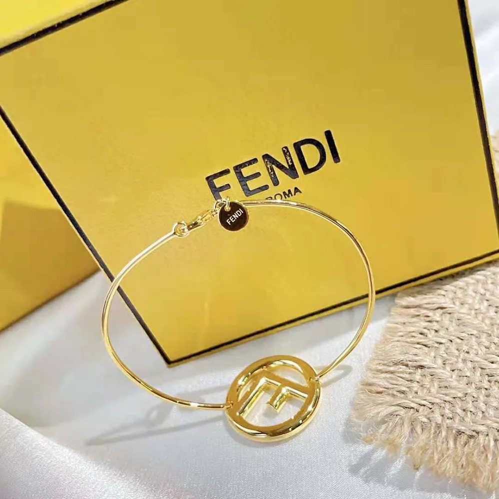Fendi F is Fendi Bracelet Gold Color Bracelet for Women