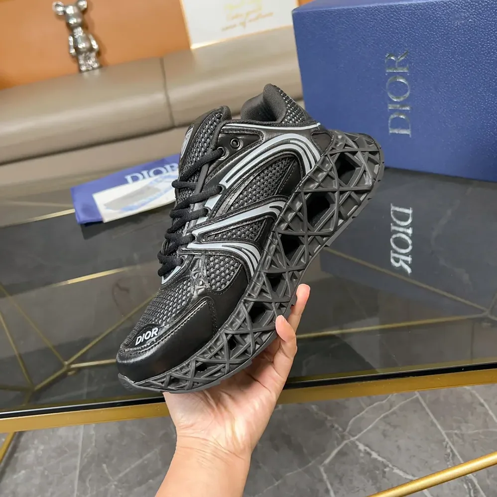 Dior B35 NXXT Sneaker Black Technical Fabric and Black Technical Mesh for Men