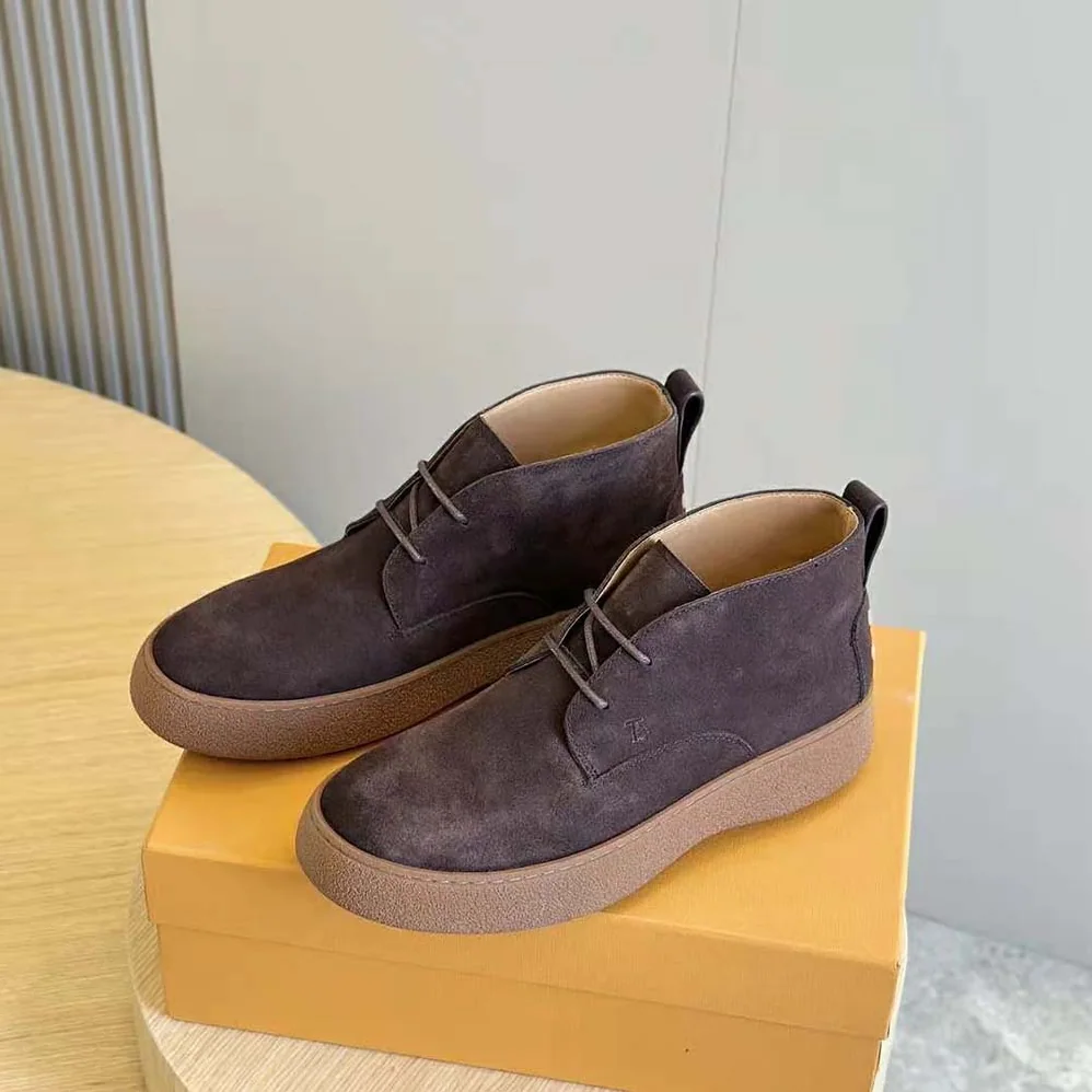 Tod's W. G. Desert Boots in Suede for Men in Chocolate